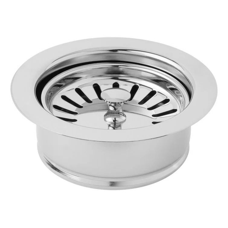 Universal Chrome Solid Brass Kitchen Disposal Flange Set