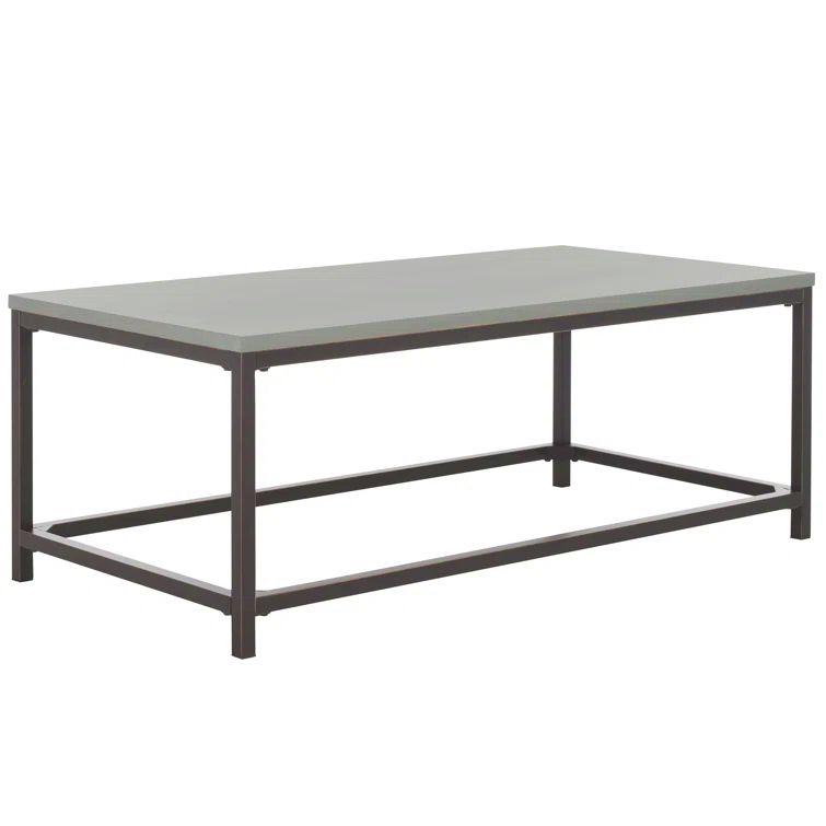 Ash Grey Walnut Wood Rectangular Coffee Table