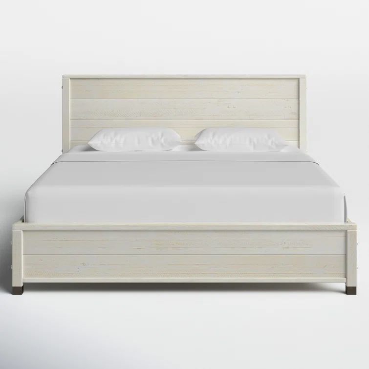 Baja Pine Wood King Platform Bed with Solid Wood Frame