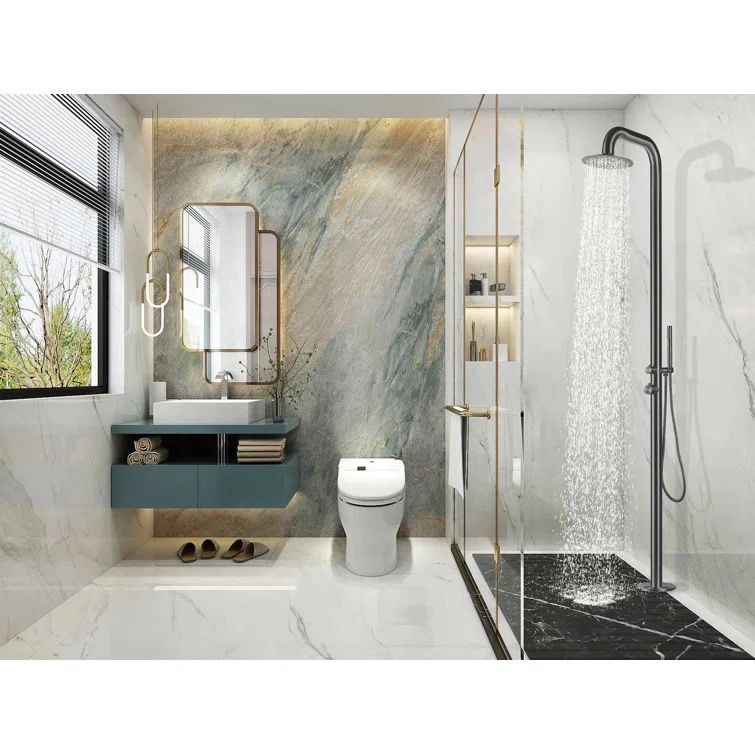 Stainless Steel Free Standing Outdoor Shower