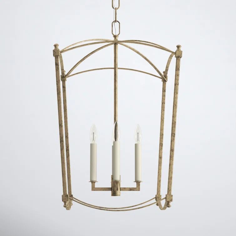 Antique Guild 4-Light Metal Lantern Chandelier
