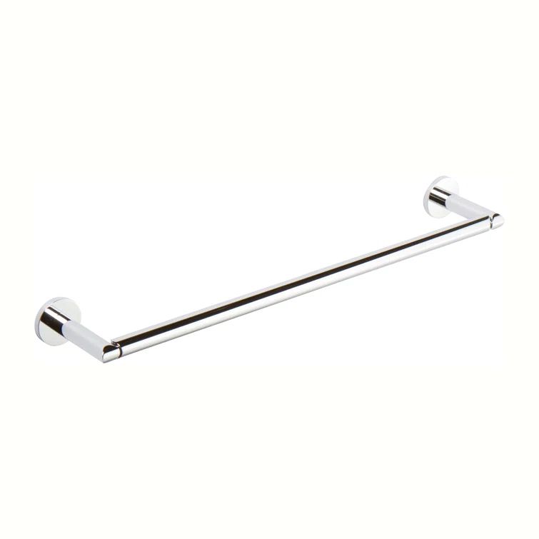 Sine 25.8'' Polished Chrome Wall Mounted Towel Bar