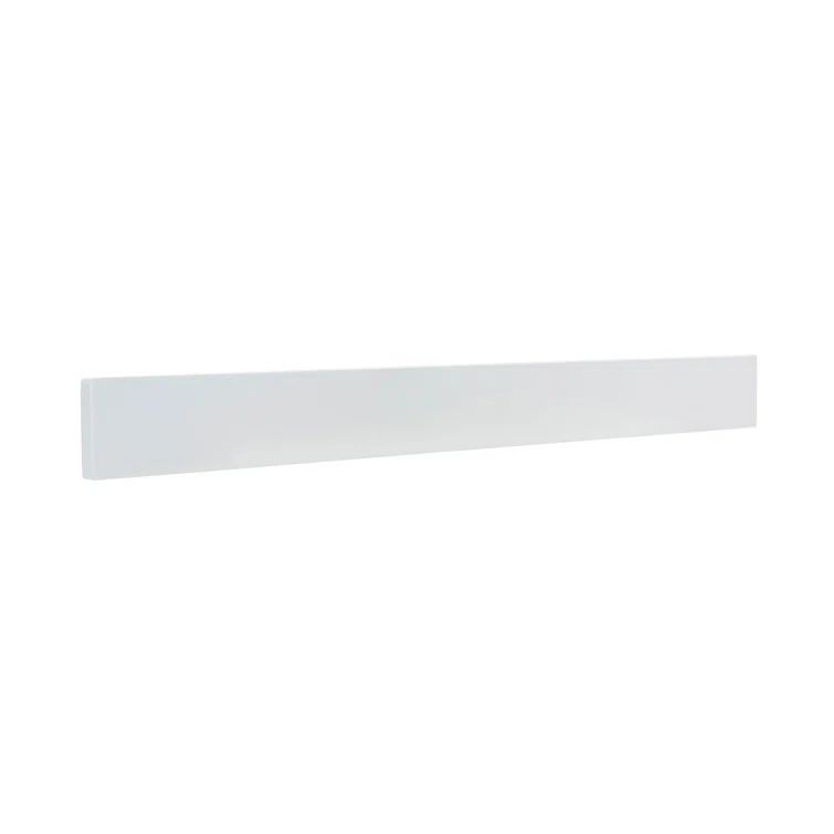 37" White Engineered Stone Scratch Resistant Backsplash