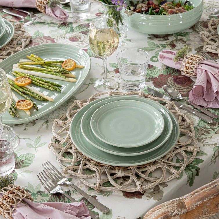Whitewash Hand-Woven Rattan Textured Placemat