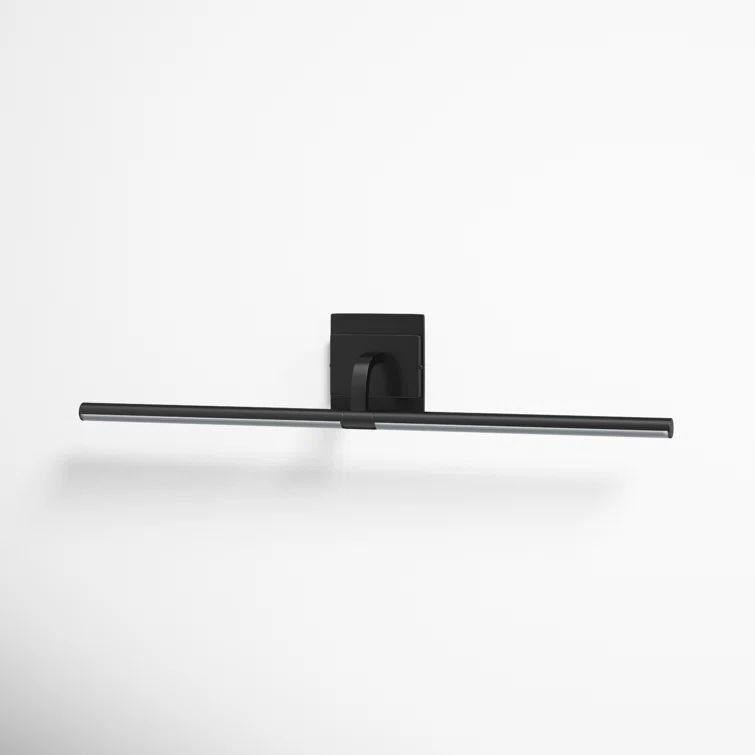 Mona Black Dimmable LED Armed Sconce with Rotatable Frame