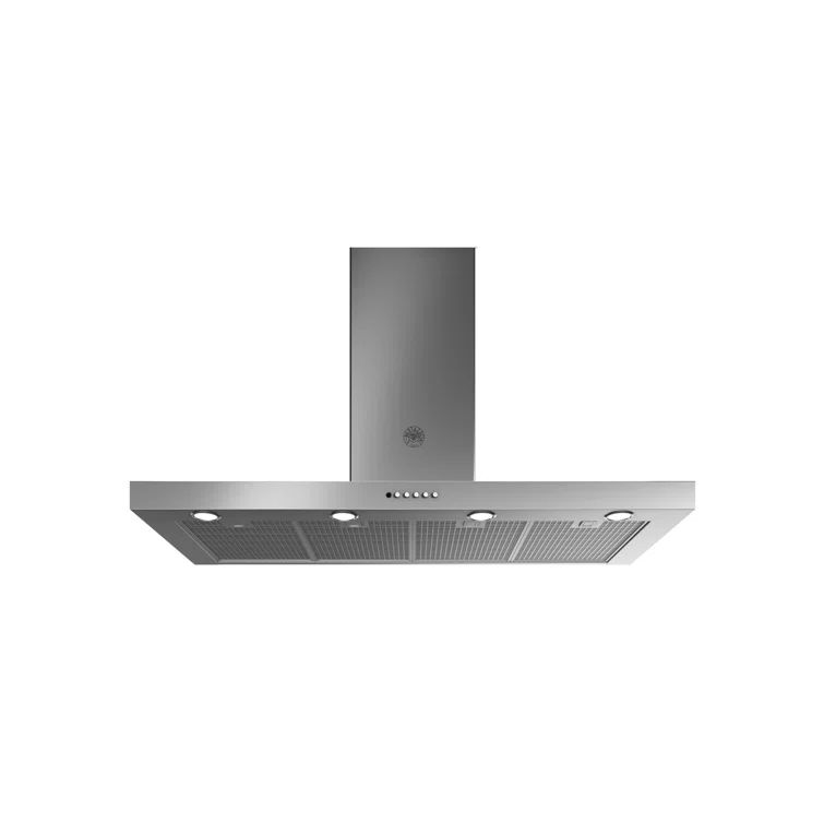 42" Stainless Steel Convertible Island Range Hood with Charcoal Filter