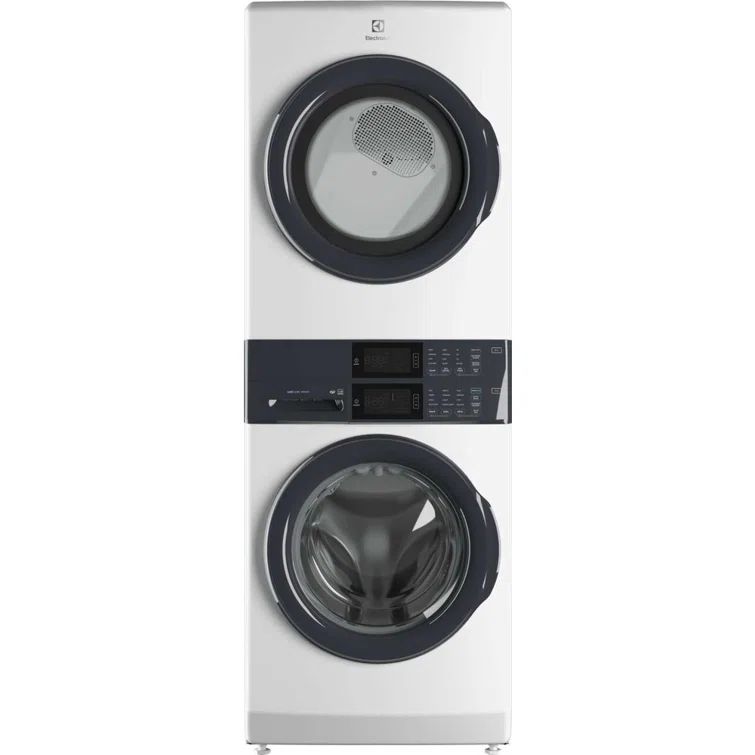 Electrolux White Electric Stacked Washer and Dryer Set with LuxCare Wash