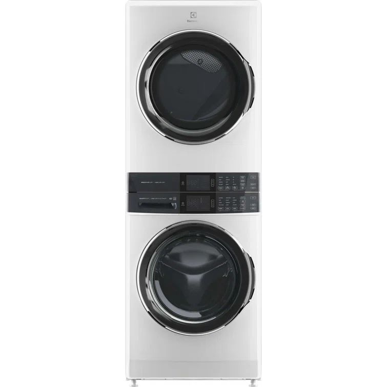 Electrolux White Stacked Smart Electric Laundry Tower