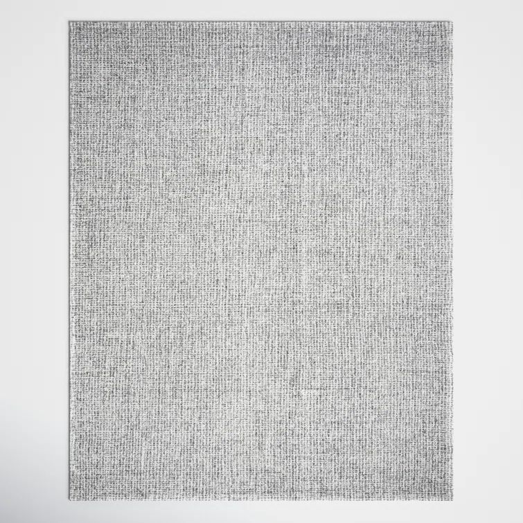 Gray Hand-Tufted Wool Rectangular 8' x 10' Rug