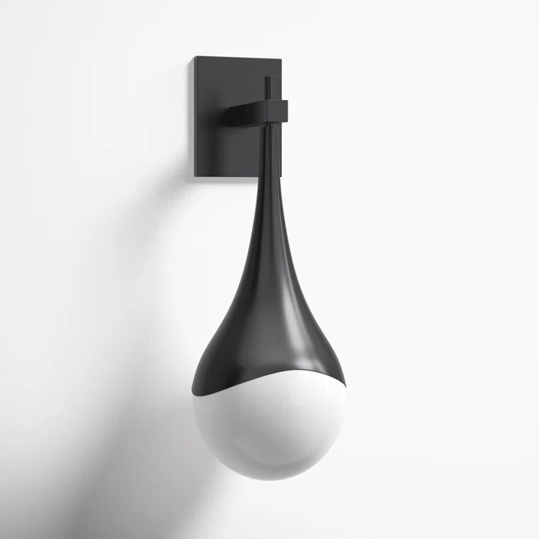 Ariana Old Bronze Opal Glass Single-Light Sconce