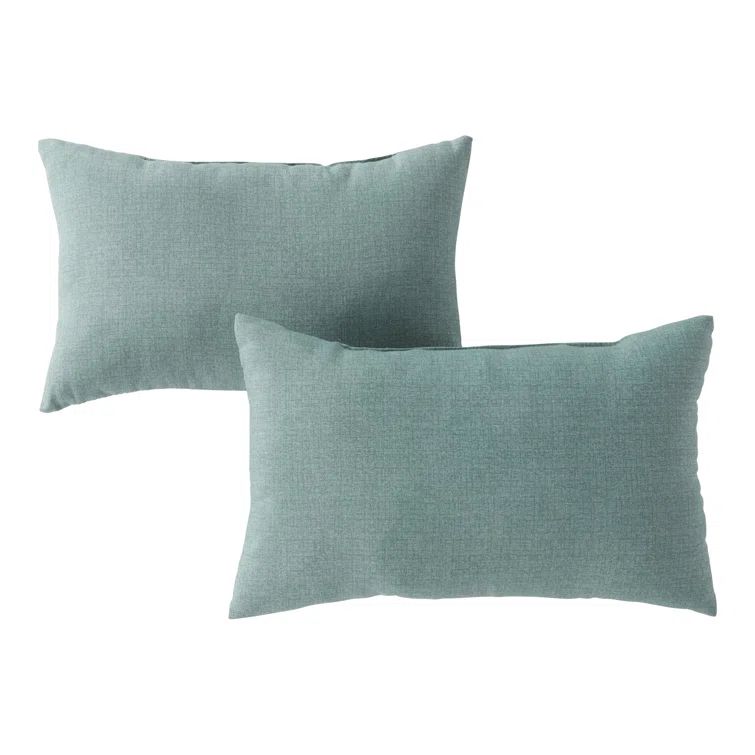 Seaglass 19 x 12 in. Outdoor Polyester Lumbar Pillow Set