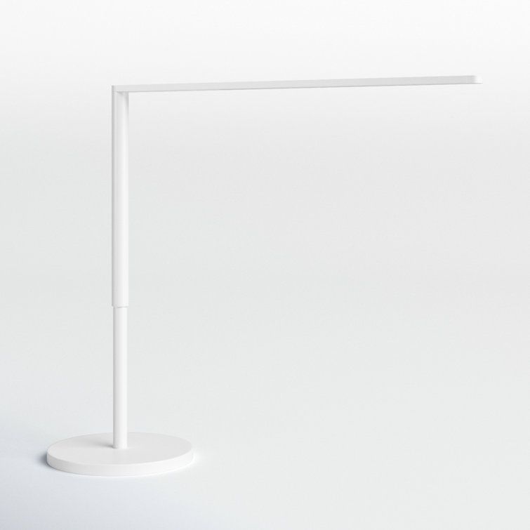 Lady7 Sleek Cordless Adjustable Matte White LED Desk Lamp