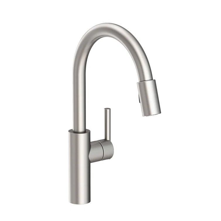 Stainless Steel Pull-Down Single Handle Kitchen Faucet