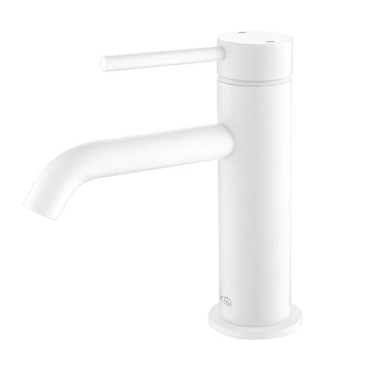 Kibi Brass Single Handle Bathroom Vanity Faucet with Pop Up Drain
