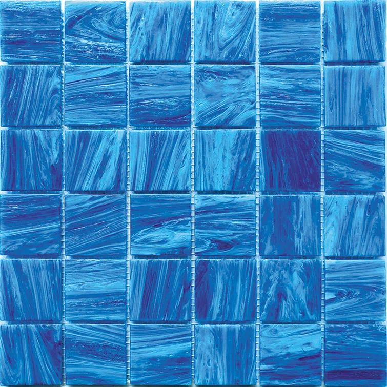 Celestial Ultramarine Blue Glass Mosaic Tile for Walls and Floors