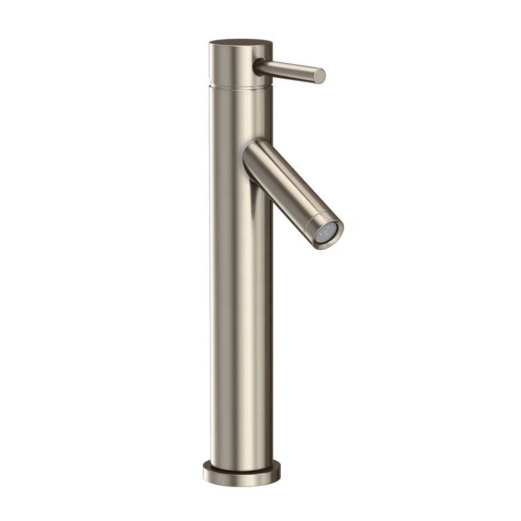Antique Nickel Single Hole Vessel Faucet with Solid Brass Construction