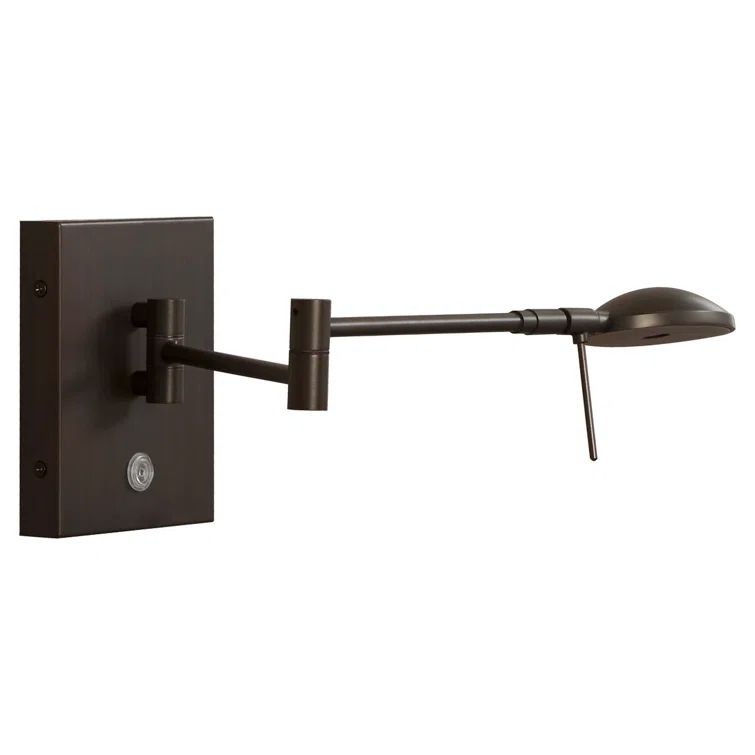 Copper Bronze Patina LED Swing Arm Wall Lamp