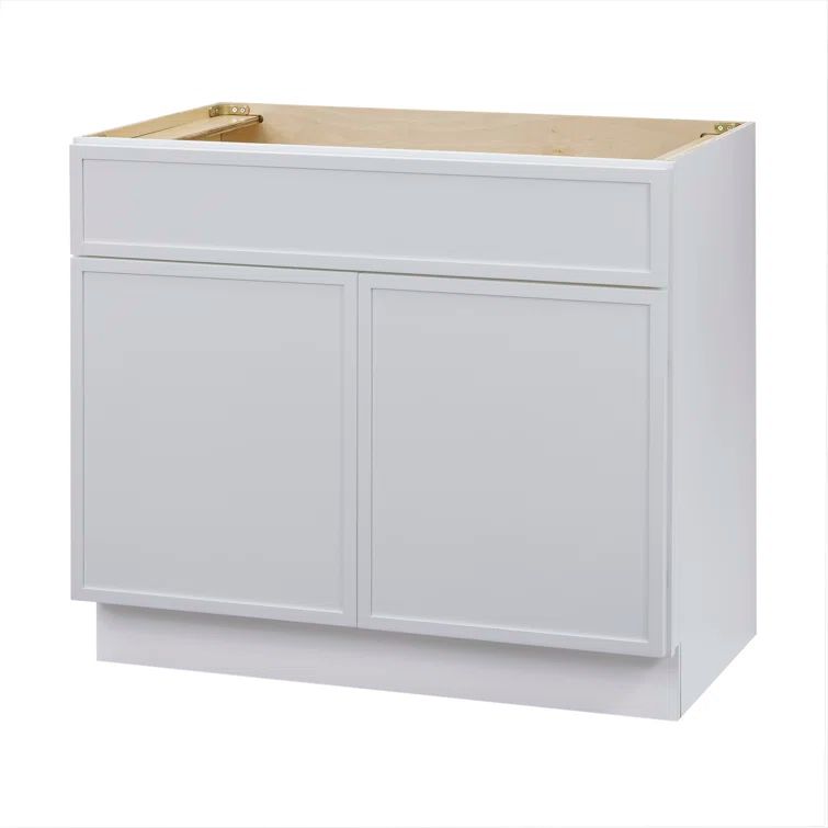 White Birch Plywood Freestanding Single Base Storage Cabinet, 36" Wide