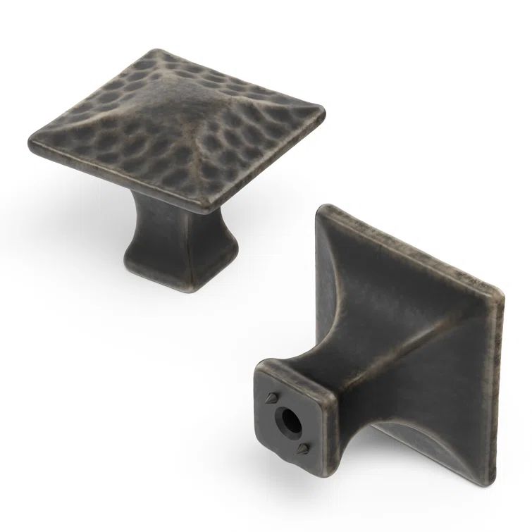 Windover Antique Square Knob with Mounting Hardware