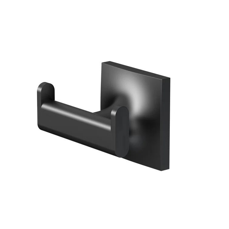 Matte Black Modern Metal Robe Hook
