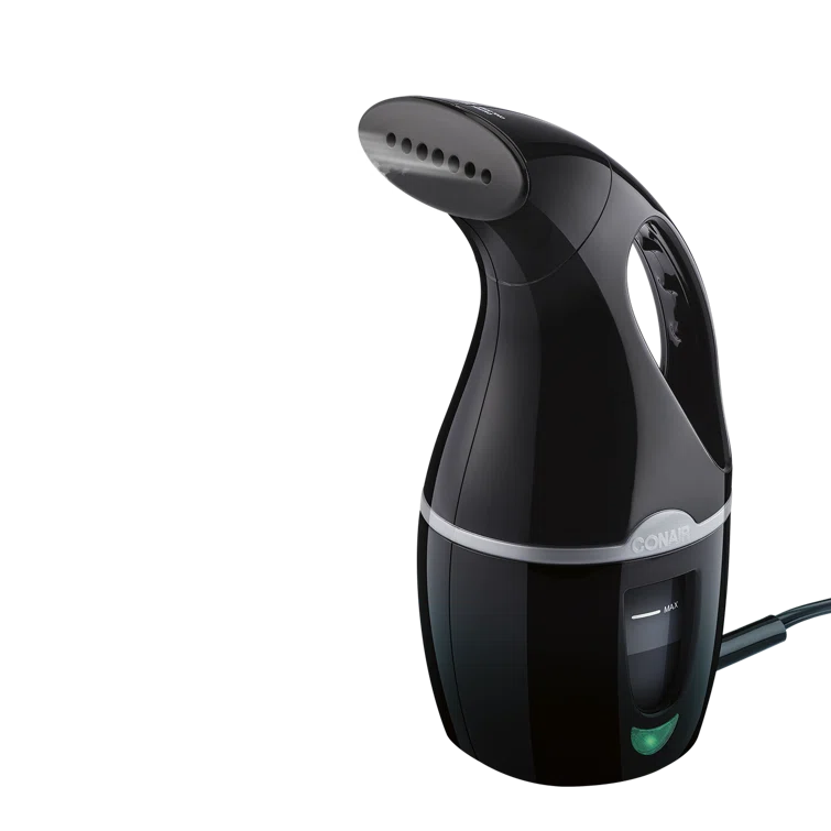 Compact Black Handheld Fabric Steamer with Constant Steam