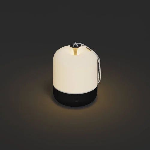 Acorn Black Portable LED Lantern with Dimmable Light