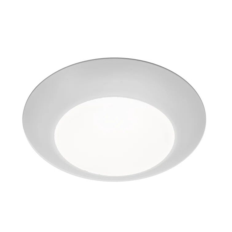 Brushed Nickel 5.9" LED Flush Mount with Acrylic Diffuser