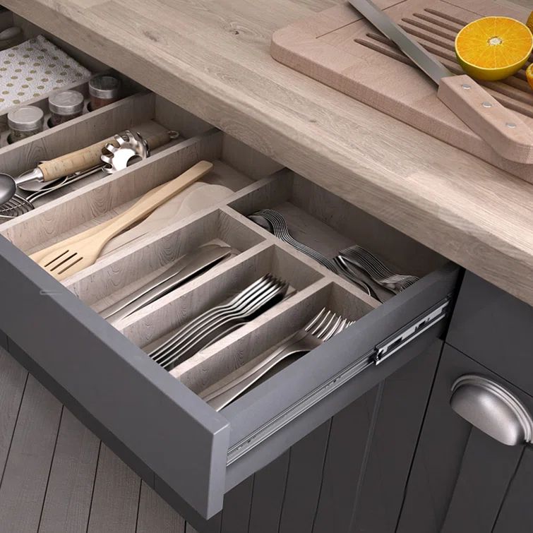 Full Extension 1.77'' Soft Close Side Mount Metal Drawer Slide (Set of 10)