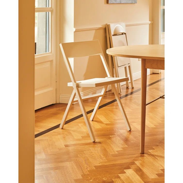 Piana White Foldable and Stackable Indoor/Outdoor Chair