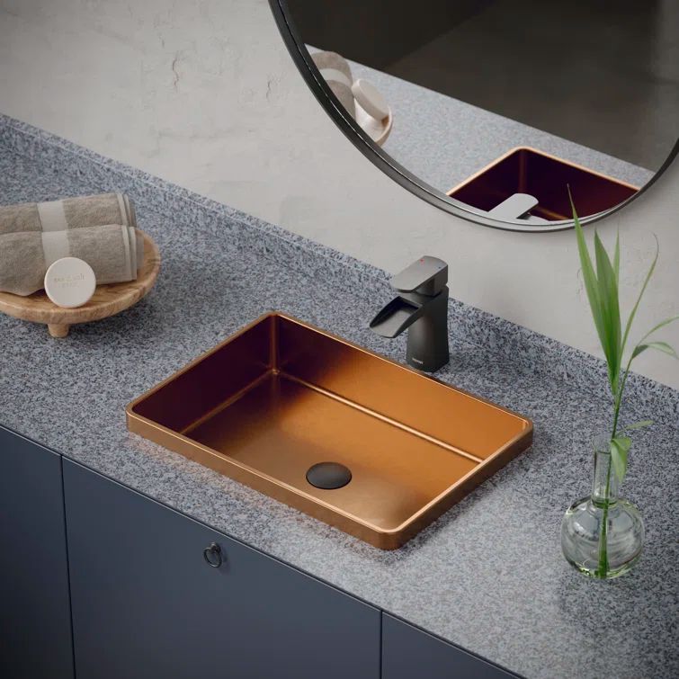 Gunmetal Grey Brass Single Handle Waterfall Bathroom Faucet