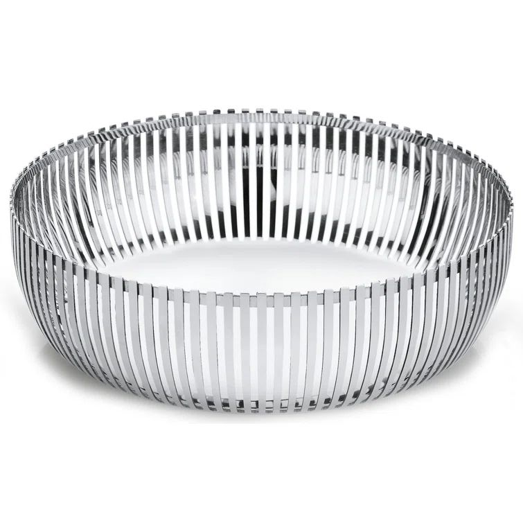 Pierre Charpin 9" Silver Stainless Steel Round Basket