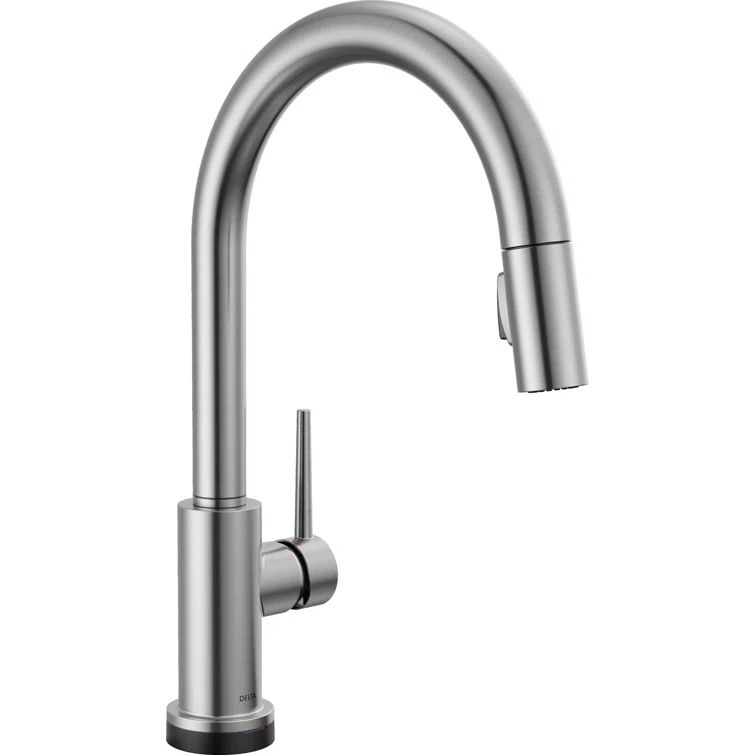 Stainless Steel Modern Pull-Down Kitchen Faucet with Spray