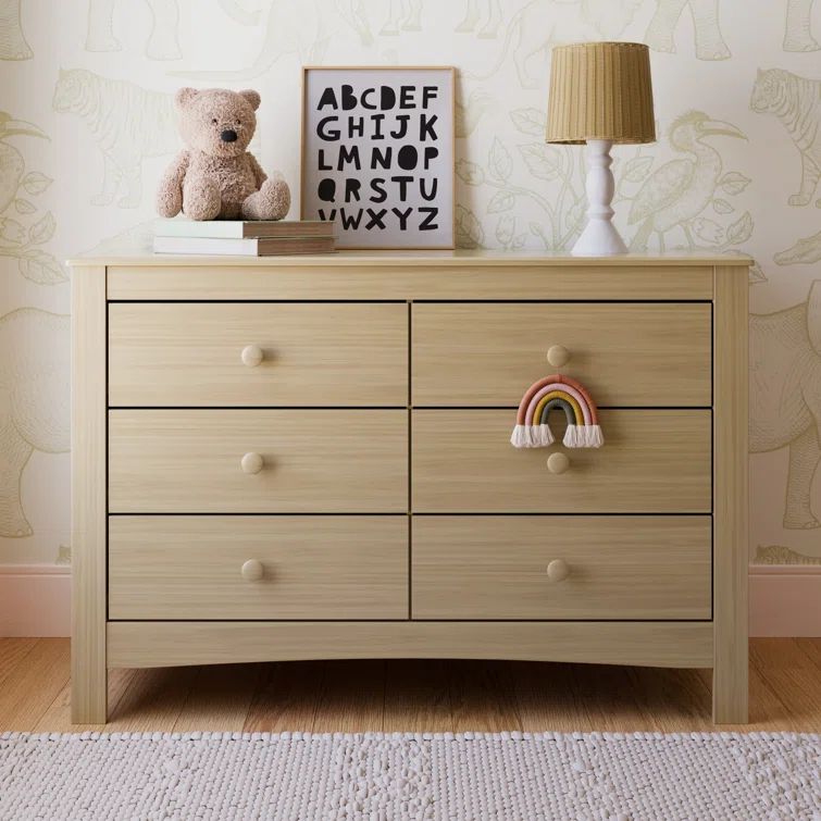 Driftwood 6-Drawer Double Dresser for Nursery