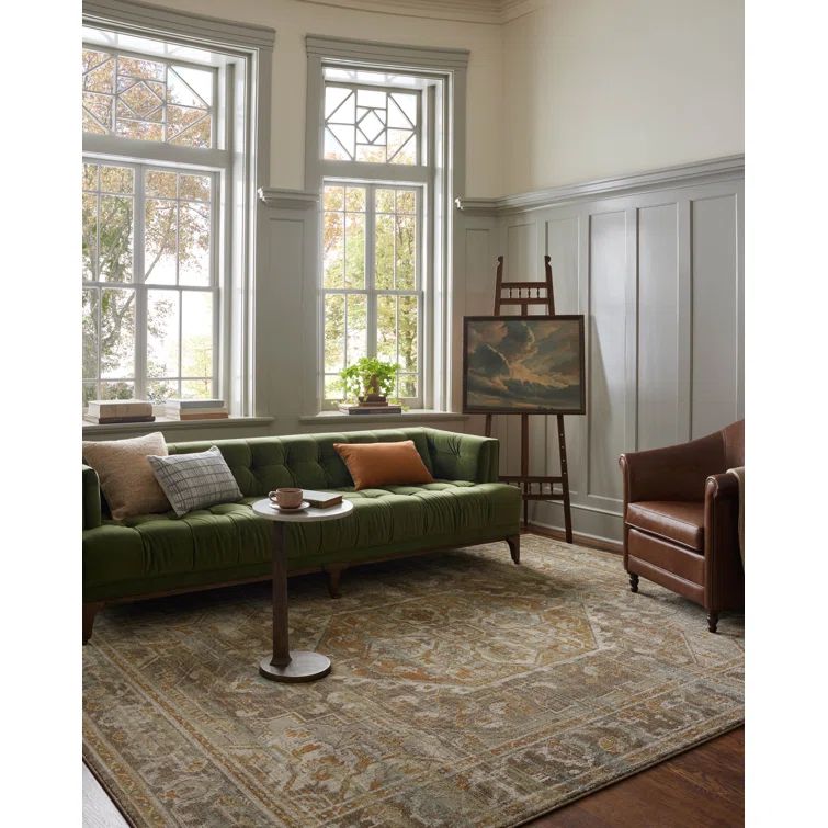Mona Bark and Sunrise Wool Cotton Area Rug 11'-6" x 15'-6"