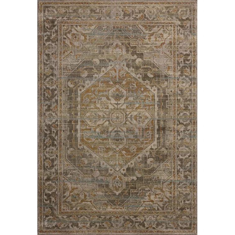 Bark Sunrise 5' x 7' Wool and Cotton Rectangular Area Rug