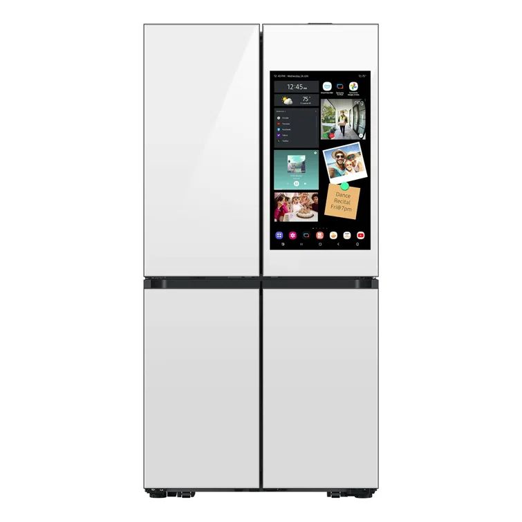 White Glass 29 cu. ft. 4-Door Flex Refrigerator with AI Family Hub+
