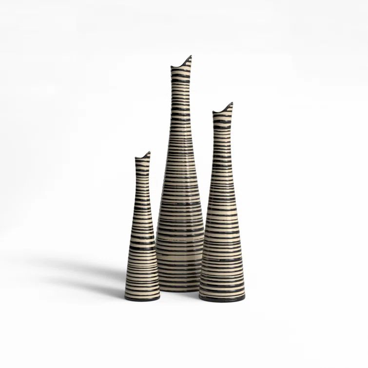 Verbena Bouquet Ceramic Table Vase - 5x20 inches