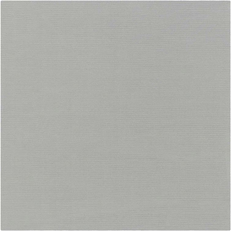 Handmade Square Gray Wool Area Rug 9'9"