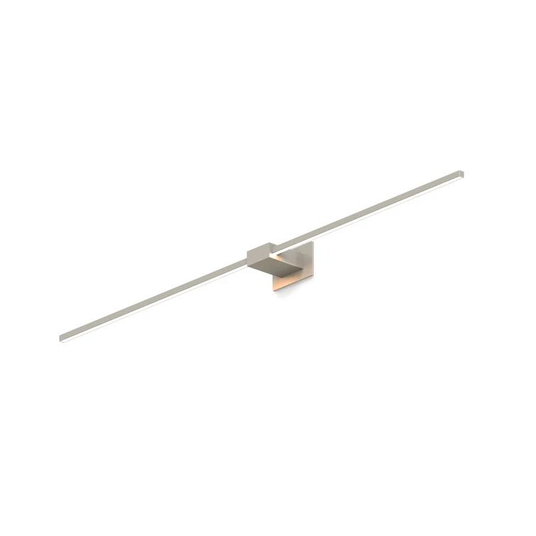 Matte White and Nickel LED Wall Sconce