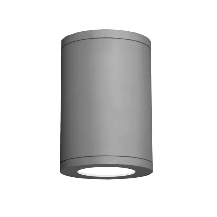 Architectural 5" White Aluminum LED Outdoor Flush Mount Ceiling Light