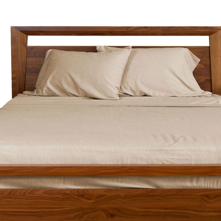 Queen Sand Organic Cotton and Bamboo Sheet Set