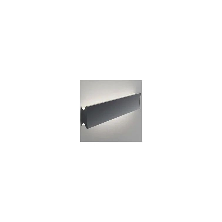 Elegante 24" Black Aluminum Mono LED Indoor/Outdoor Wall/Ceiling Light