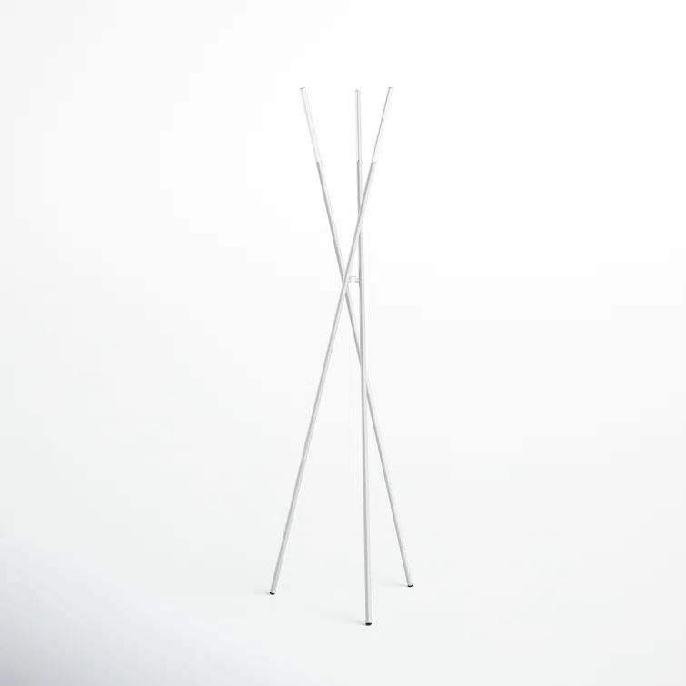 Lorant Minimalist Silver LED Tree Floor Lamp, 73.5''