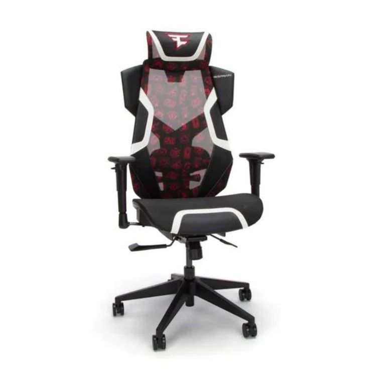 FaZe Pattern High-Back Ergonomic Gaming Chair with Strong Mesh & Lumbar Support