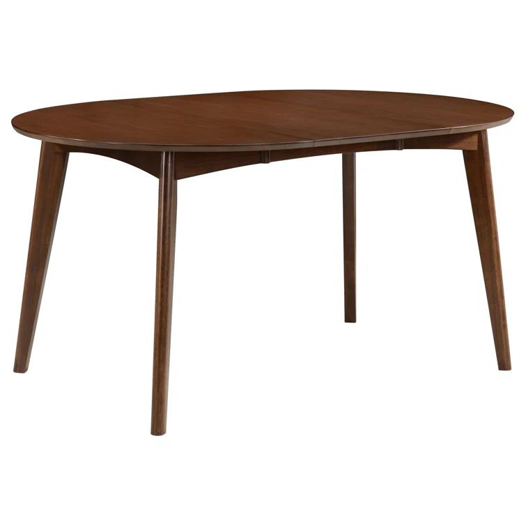 Jedda Dark Walnut Round Extendable Wood Dining Table