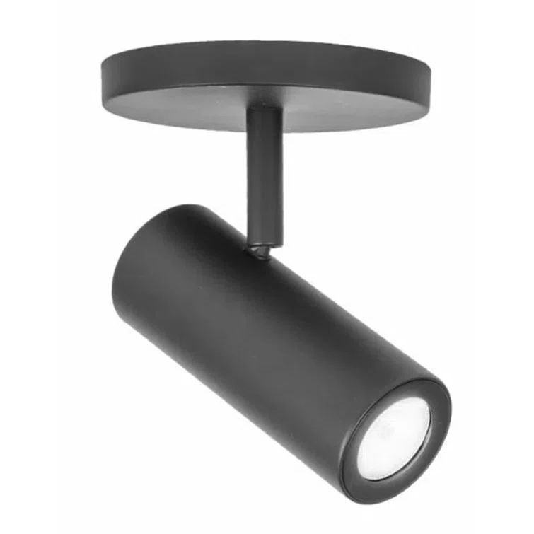 Black Aluminum LED Monopoint Spotlight, 6.25" Height