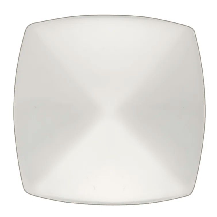 Chrome Square Modern Knob with Mounting Hardware