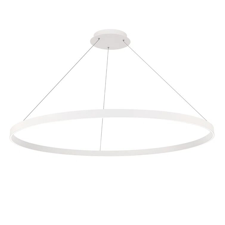 Sirius 30" White Silicone LED Pendant with Dimmable Light