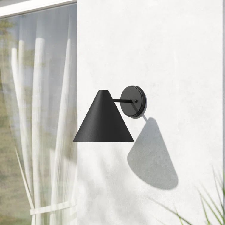 Crittenden Black Satin Aluminum LED Outdoor Wall Lantern