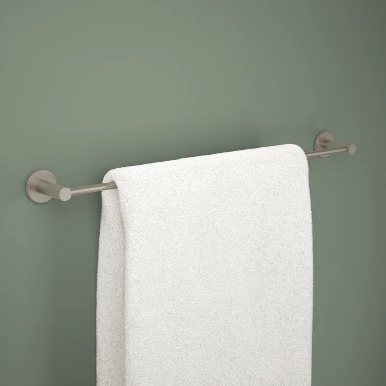 Precept Brushed Nickel 24-Inch Wall Mounted Towel Bar